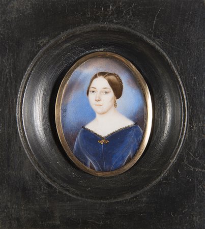 Felice Spielmann (1813 - 1890) "Ritratto della Contessa Emilia Ballada di S....