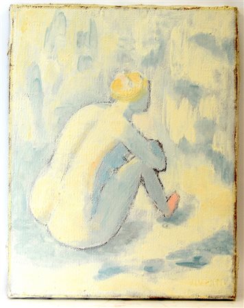 Ignoto "Nudo", olio su tela (45x35) iscritto "Viviani", titolato, e datato al...