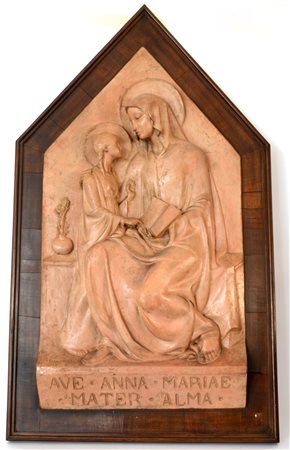 Pancera Enrico (Caravaggio 1882 - Milano 1971) "Ave, Anna, Mariae Mater Alma"...