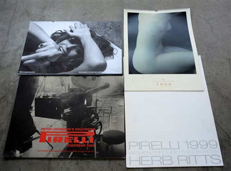 Lotto composto da sette calendari Pirelli di varie annate unito ad uno diverso