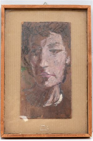 Faraoni Enzo (Santo Stefano Magra 1920 - 2000) "Senza titolo" 1979 olio su...