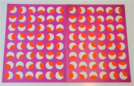 Coppia di serigrafie moderne (cm 45,5x60) (lievi difetti)