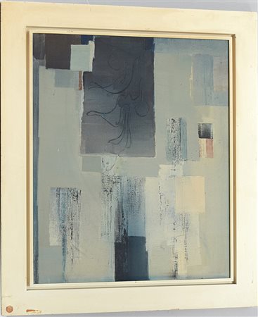 Mario Bionda (Torino 1913 - Penango 1985) "Parete n. 3" 1977, olio su tela...