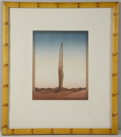 Folon Jean Michel (Belgio 1934 - Monaco 2005) Litografia a colori, dedicata a...