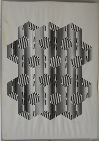 Grignani Franco (Pavia 1908 - Milano 1999) "Composizione" serigrafia (cm...
