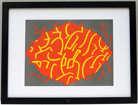 Carla Accardi (Trapani 1924 - Roma 2014) "Senza titolo" acquaforte e...