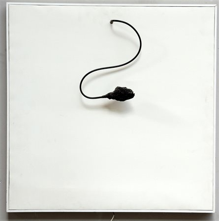 Enzo Catellani (1950) "Luce che dipinge" installazione luminosa su tela (cm...