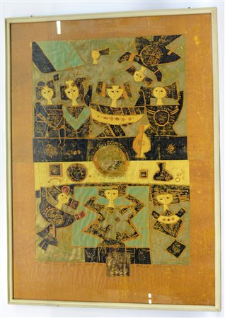 Mersad Berber (Bosanki Petrovac 1940 - Zagabria 2012) "Krajina", xilografia a...