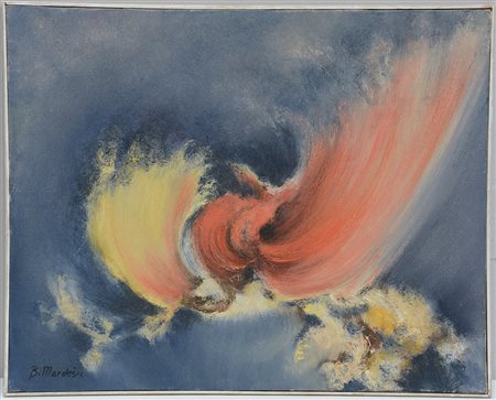 Mardesic Boris (Croazia 1922) "Propagazione raggio" 1982 Olio su tela (cm...