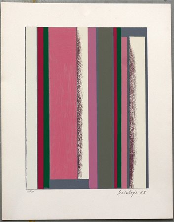 Scialoja Toti (Roma 1914 - 1998) "Senza titolo" 1968, serigrafia (cm 44x34,5)...