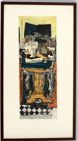 George Braque (Argenteuil 1882 - Parigi 1963) "Il tavolo da studio",...