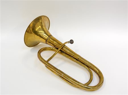 Trombone in ottone, giunture interamente saldate (difetti)