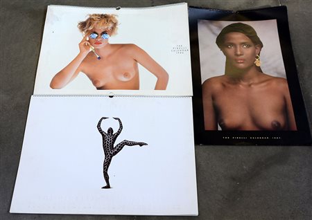 Lotto di tre calendari Pirelli degli anni 1986/97/98