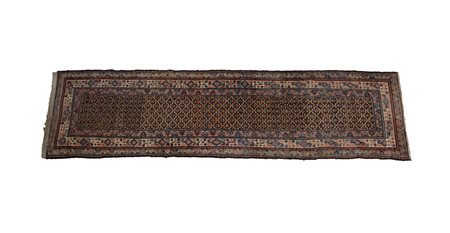 Passatoia Serabend, Persia fine secolo XIX. Disegno a griglia su fondo...