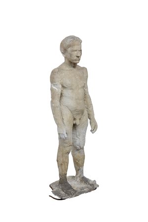 Arte dell'inizio del sec. XX "Bambino" scultura in gesso (h cm 140) (difetti...