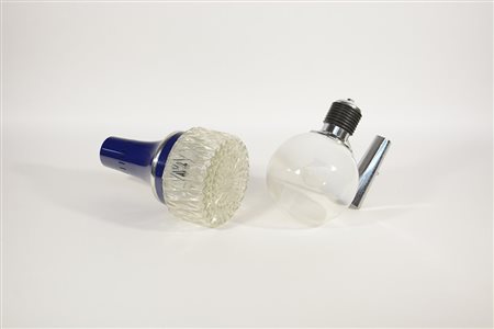 Lotto composto da una applique Targetti ed da un lampadarietto in metallo e...