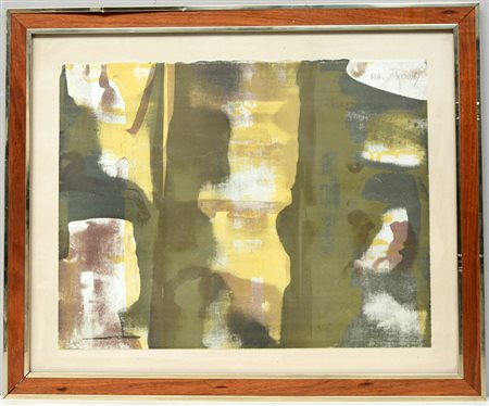 Kuatty Max (Canneto Sull'Oglio 1930 - Milano 2011) "Senza titolo" litografia,...