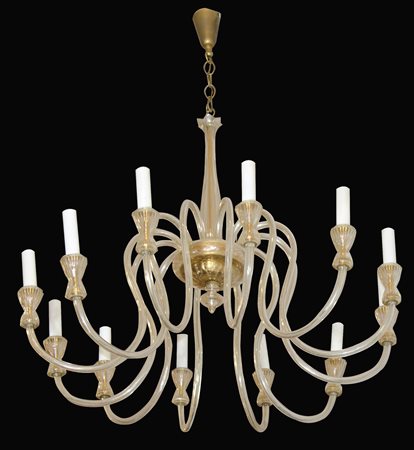 Zanetto Padova: vaso a boccia in ottone martellato. Disegno di B. Zanetto....