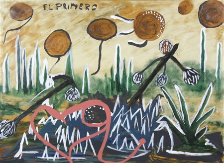 El Primero "Deserto amorevole" cm. 60x80 - olio su tela Firmato alto a s.