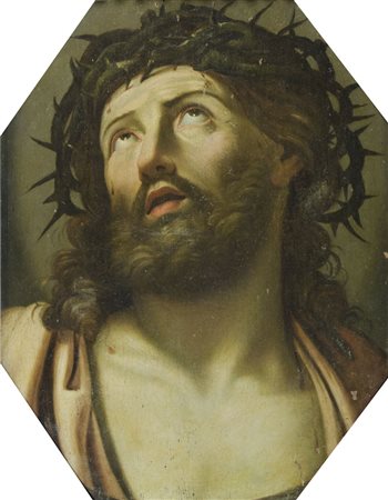 Maestro emiliano del XVII secolo "Ecce-homo" cm. 49x37 - olio su tavola...