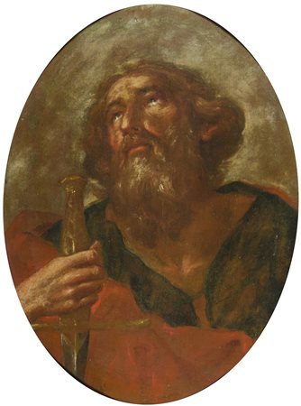 Ambito di Giuseppe Bazzani 1690-1769 "S. Andrea" cm. 67x52 - olio su tela...