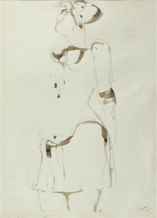 Lotto di 3 disegni incorniciati, misure diverse.