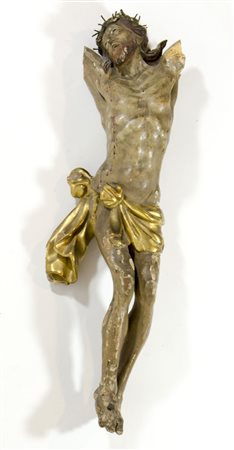 Maestro del XVIII secolo Scultura in legno scolpito e dorato raffigurante...