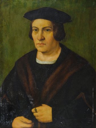 Pittore del XIX secolo "Ritratto" cm. 64x47 - olio su tavola