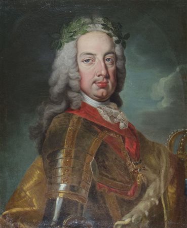 Maestro nordico inizi XVIII secolo "Ritratto dell'elettore Palatino Guglielmo...