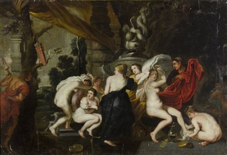 Maestro fiammingo del XVII secolo da Pietro Paolo Rubens "Diana e Atteone"...