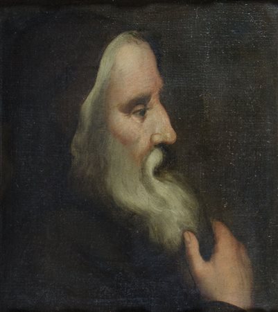 Maestro del XVII secolo Lotto di 2 oli su tela foderata di cm. 43x38: a)...