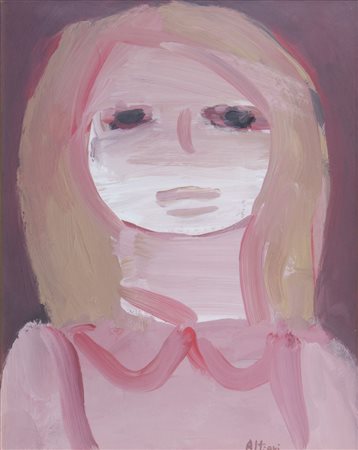 Sergio Altieri 1930 "Ragazza" cm. 50x40 - olio su tela Firmato b. a d.