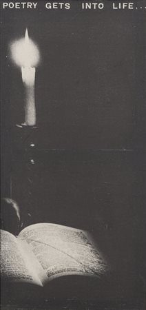 EUGENIO MICCINI (1925-2007) Poetry gets into life 1975tela emulsionata cm...