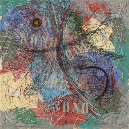 ARRIGO (TOTINO) LORA (1928-2016) Il roveto ardente 1990tecnica mista su carta...