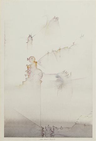 TULLIO PERICOLI (1936-) Dalle vacanze 1979acquerello su carta cm...