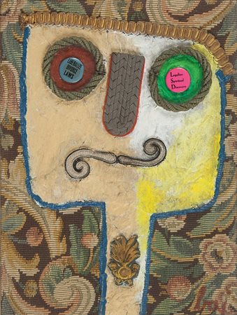 ENRICO BAJ (1924-2003) Per il divorzio - For the divorce 1966tecnica mista su...