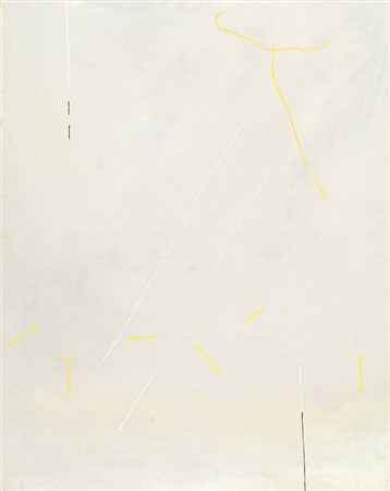 VALENTINO VAGO (1931-) Senza titolo 1972olio su tela cm 92x72firmato e datato...