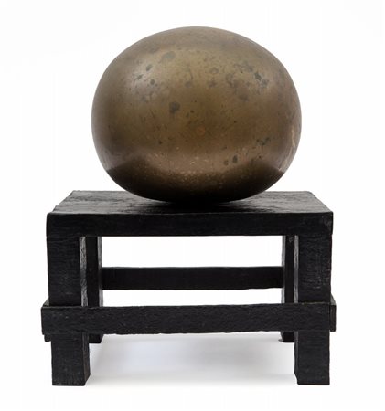 EMILIO SCANAVINO (1922-1986) Il mondo sullo sgabello, Scultura 1968sgabello e...