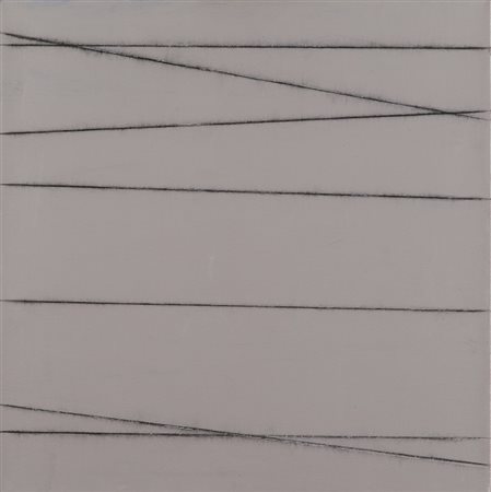 PAOLO COTANI (1940-) Fili battuti XXX13 2009olio su tela cm 60x60firmato e...