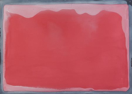 ENZO CACCIOLA (1945-) 5-9-1974cemento e asbesto su tela cm 50x70firmato e...