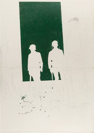 FRANCO ANGELI (1935-1988) Latino America 1969-70tecnica mista su carta...