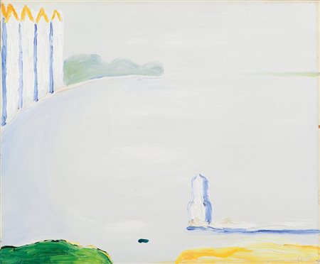 VIRGILIO GUIDI (1891-1984) Bacino San Marcoolio su tela cm 50x60firmato in...