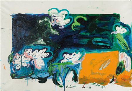 MARIO SCHIFANO (1934-1998) Acquatico 1992smalto e acrilico su tela cm 70x100...