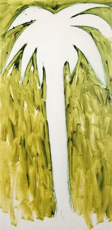 MARIO SCHIFANO (1934-1998) Senza titolo 1980smalto su tela cm 200x100firmato...