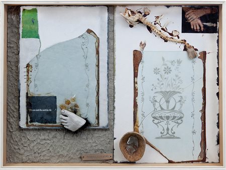 CLAUDIO COSTA (1942-1995) Hermes e Cloto 1979tecnica mista in teca cm...