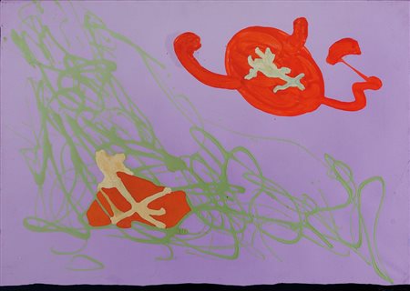 GIULIO TURCATO (1912-1995) Arzigogolo 1975olio su tela cm 50x70firmato in...