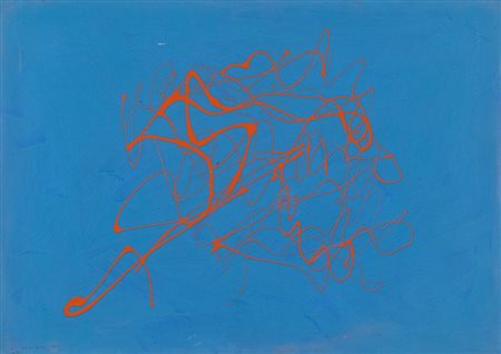 GIULIO TURCATO (1912-1995) Itinerari (Azzurro) 1972olio su tela cm...