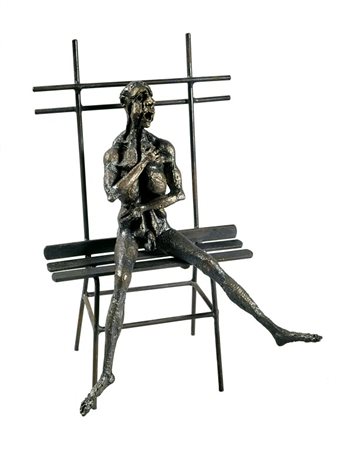 AGENORE FABBRI (1911-1998) La sedia 1972bronzo cm 27x19x16provenienza: MART,...