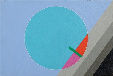 EUGENIO CARMI (1920-2016) Linea verde 1988olio su tela cm 20x30firmato,...