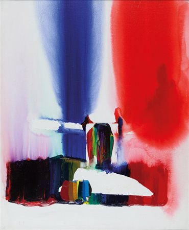 PAUL JENKINS (1923-2012) Phenomena Weather Man 1984acrilico su tela cm...